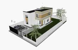 Casa individuala la cheie P + E, 115 mp utili, 398 mp curte in zona Metro