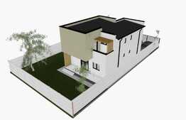 Casa individuala la cheie P + E, 115 mp utili, 398 mp curte in zona Metro