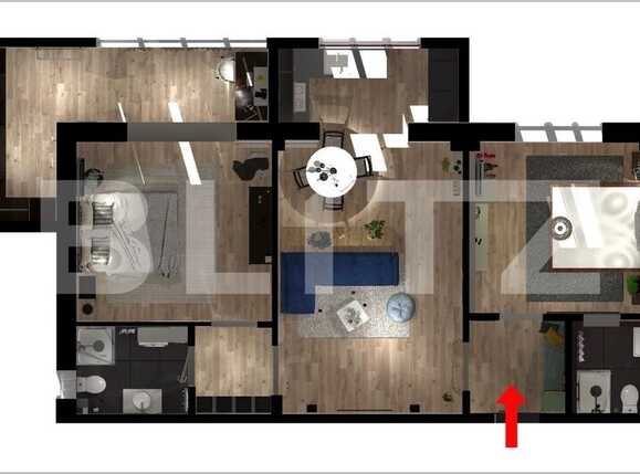 Apartament de închiriat 3 camere Central - 82029AI | BLITZ Craiova | Poza1