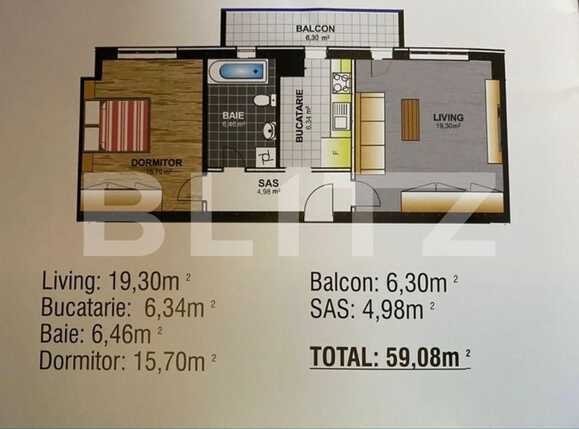 Apartament de vânzare 2 camere Garii - 82712AV | BLITZ Craiova | Poza2