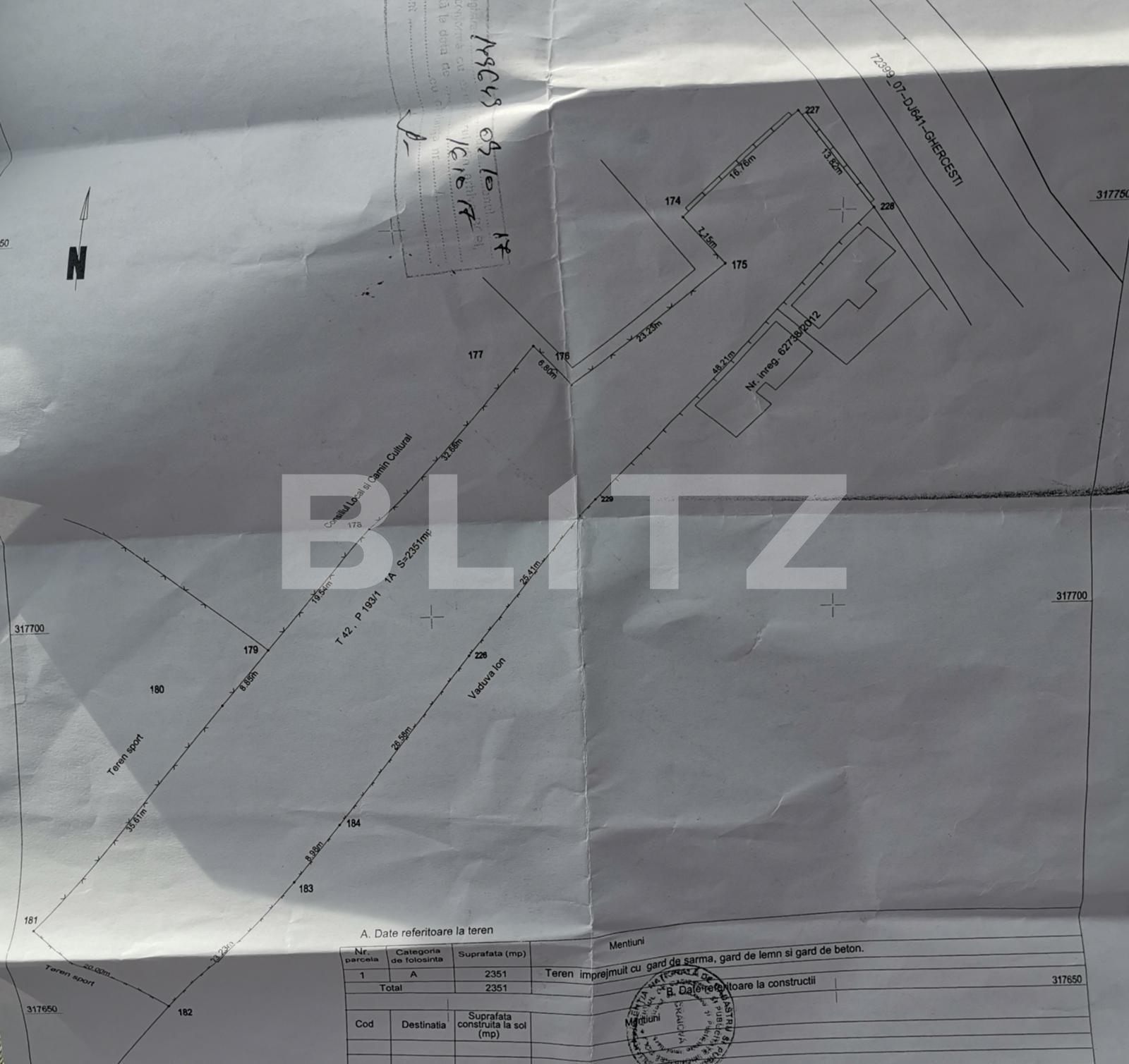 Teren de vânzare Ghercesti - 84239TV | BLITZ Craiova | Poza1