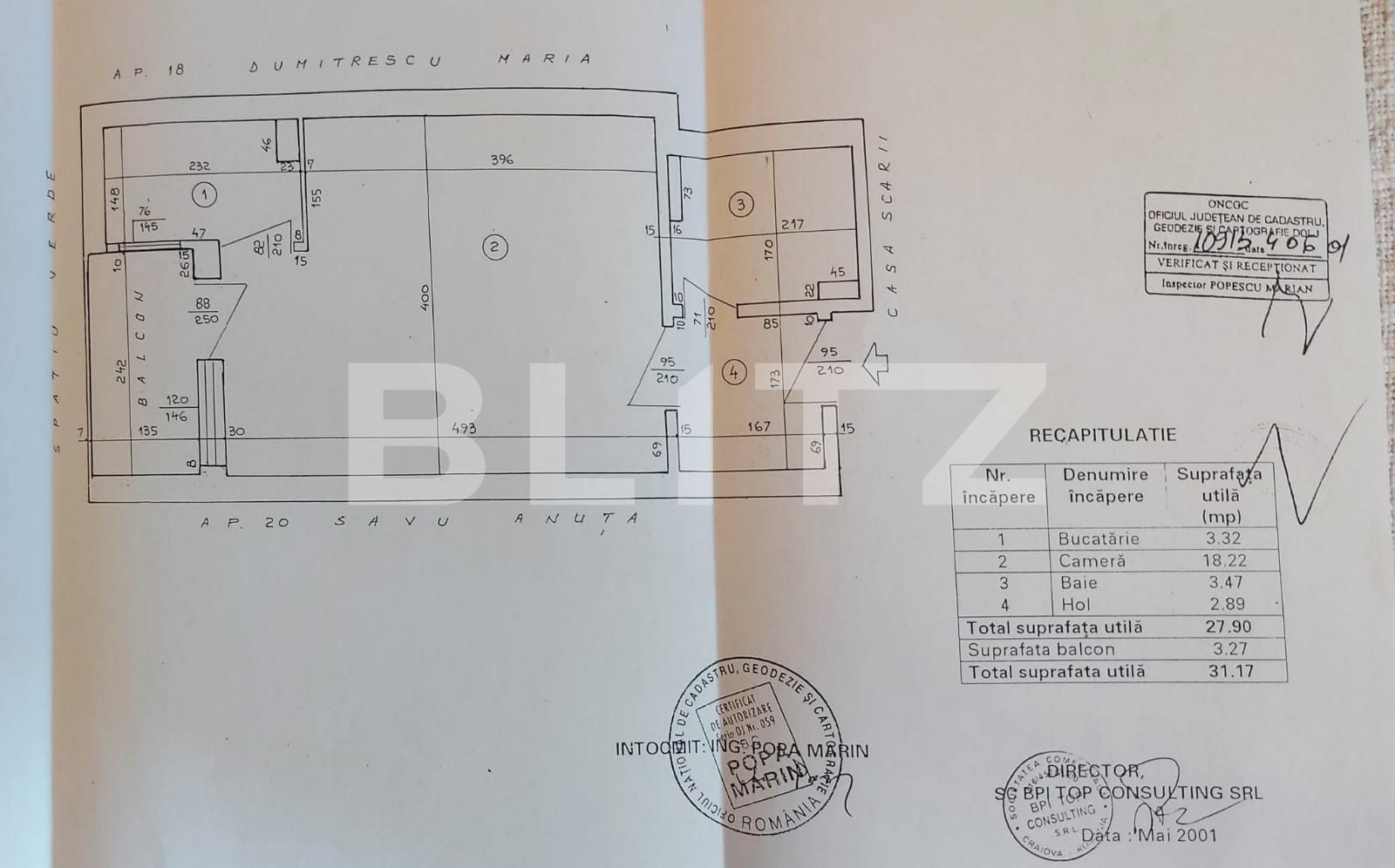 Garsoniera de 28 mp, la cheie, etaj intermediar, Zona Simplon