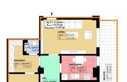 Apartament de 3 camere, 91.30mp Ansamblu Rezidential zona Brestei