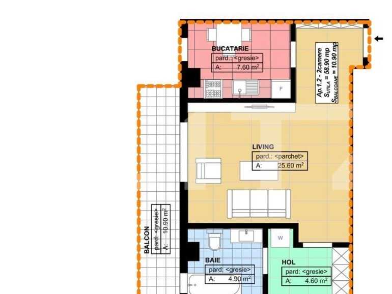 Apartament de vânzare 2 camere Brestei - 87019AV | BLITZ Craiova | Poza4