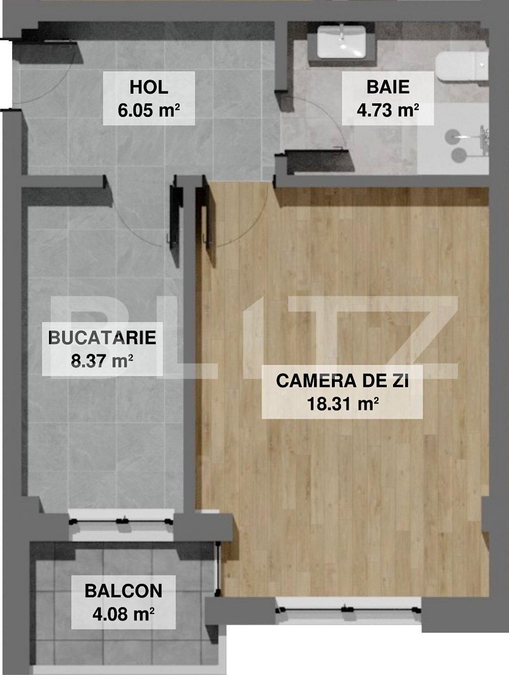 Garsonieră de vânzare Exterior Est - 96530AV | BLITZ Craiova | Poza1