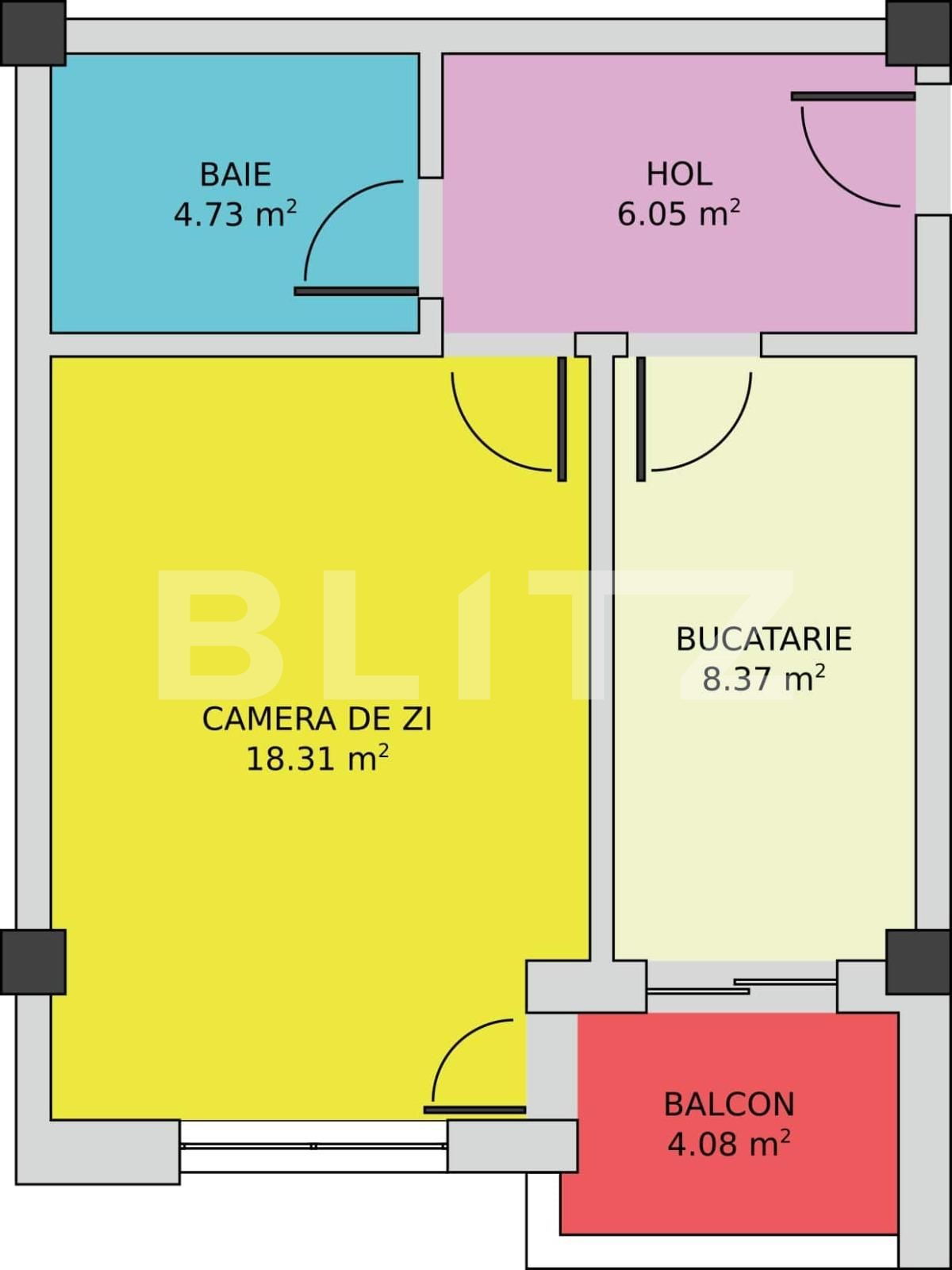 Garsonieră de vânzare Exterior Est - 96535AV | BLITZ Craiova | Poza1