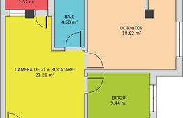 Apartament de 3 camere, 54 mp, ansamblu, zona Pielesti