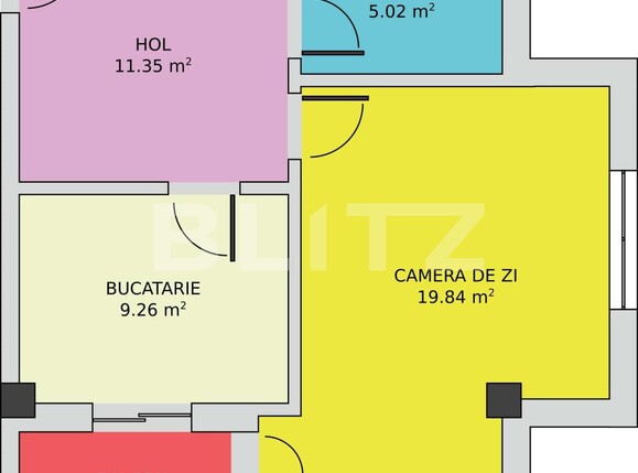 Garsonieră de vânzare Exterior Est - 96546AV | BLITZ Craiova | Poza1