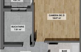 Apartament de 2 camere, 36 mp, zona Pielesti