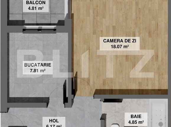 Apartament de vânzare 2 camere Exterior Est - 96566AV | BLITZ Craiova | Poza1