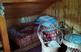 cabana , 3 dormitoare , sauna , teren 1000 mp