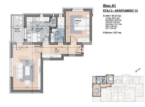 Apartament de vânzare 2 camere Gherla - 198537AV | BLITZ Dej | Poza2