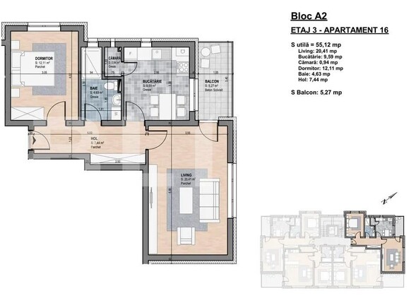 Apartament de vânzare 2 camere Gherla - 198537AV | BLITZ Dej | Poza1
