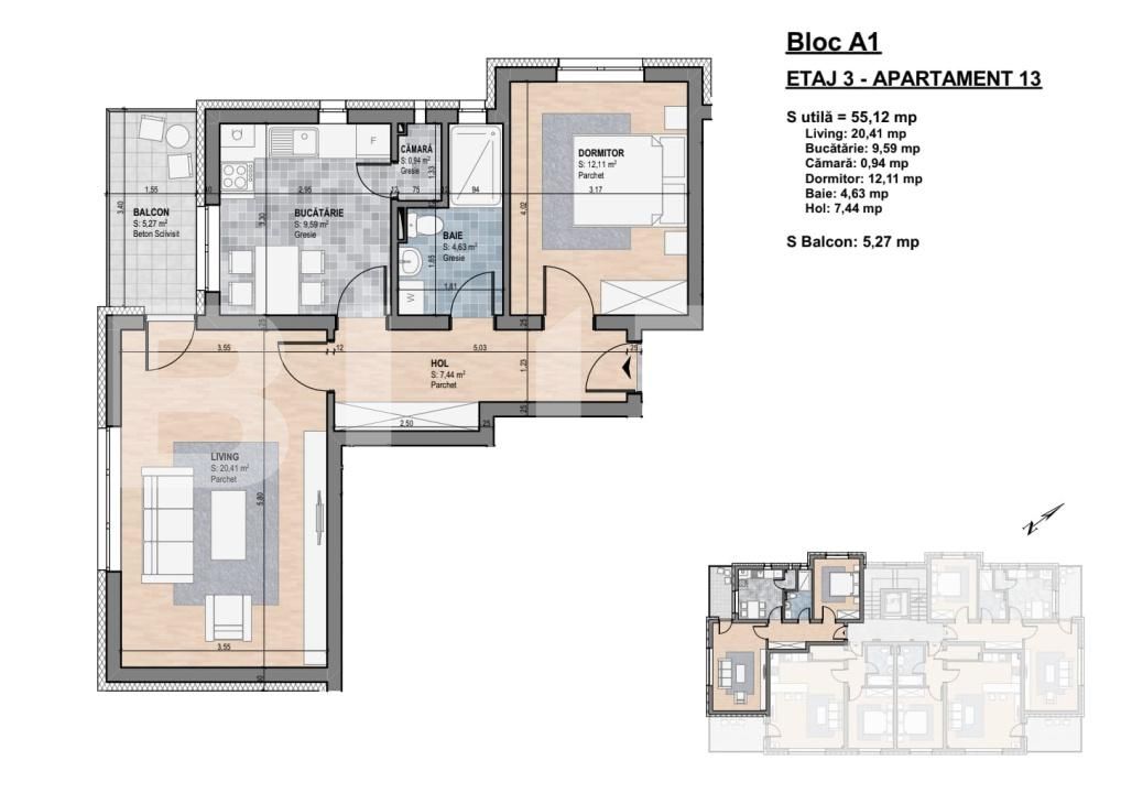 Apartament de vânzare 2 camere Gherla - 198537AV | BLITZ Dej | Poza2
