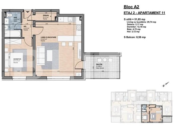 Apartament de vânzare 2 camere Gherla - 198538AV | BLITZ Dej | Poza7