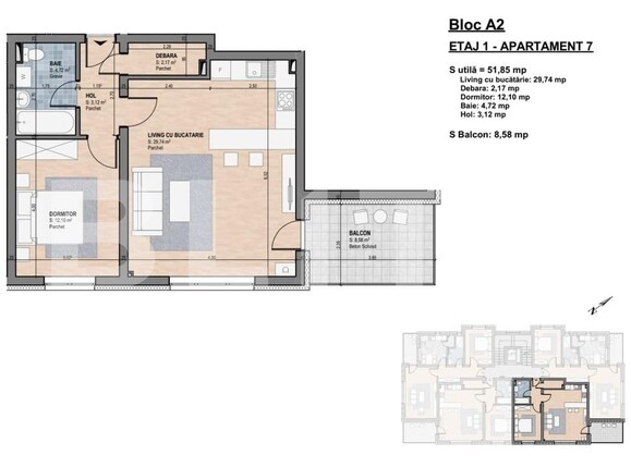 Apartament de vânzare 2 camere Gherla - 198538AV | BLITZ Dej | Poza6