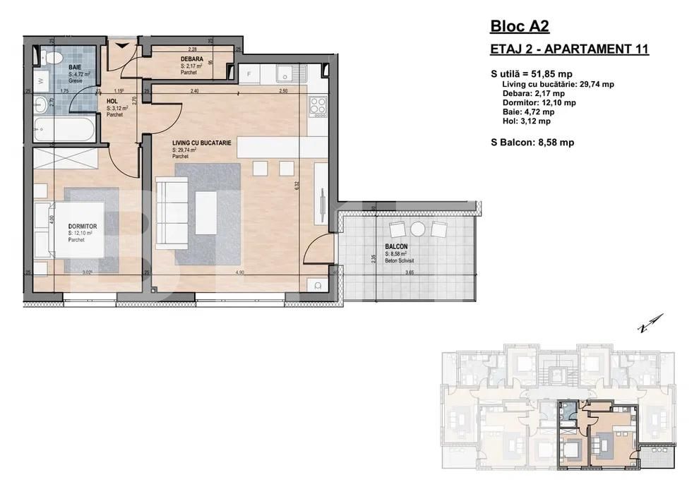 Apartament de vânzare 2 camere Gherla - 198538AV | BLITZ Dej | Poza7