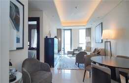 Full Burj Khalifa and Fountain view l Study room