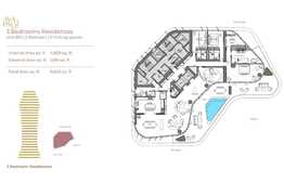 3 Bedroom residence, 449mp, 11th floor