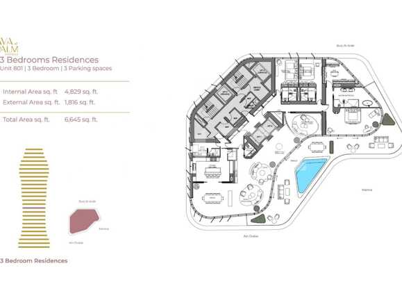 Apartament de vânzare 3 camere Palm Jumeirah - 86635AV | BLITZ Dubai | Poza4