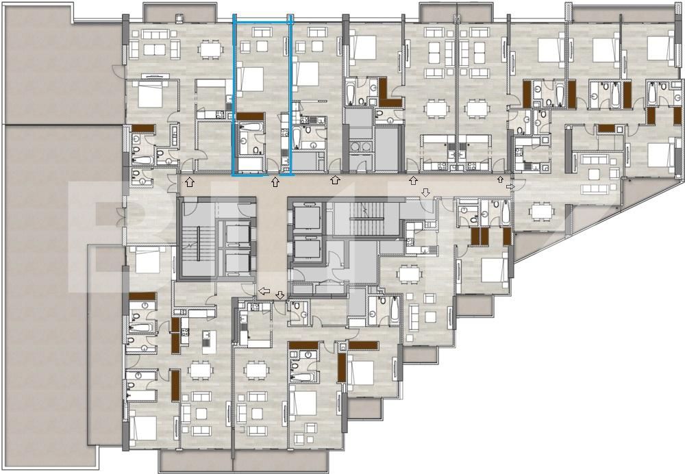 Studio in Dubai Marina, 47,35 mp, 2nd floor