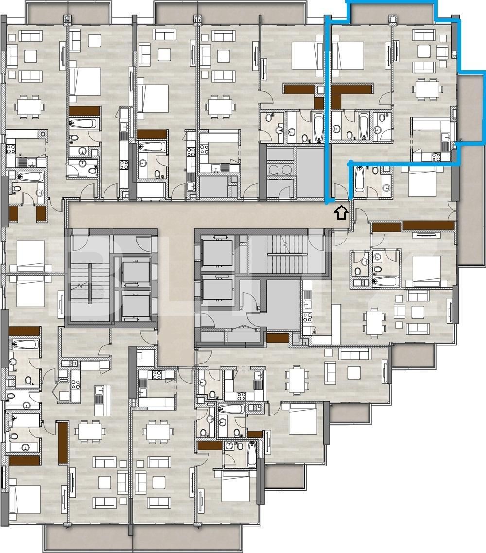 2 Bedroom residence, 126,20 mp, Dubai Marina