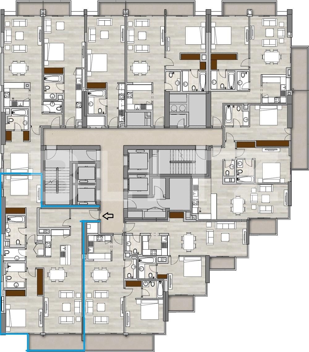 3 Bedroom residence, 202,89 mp, Dubai Marina