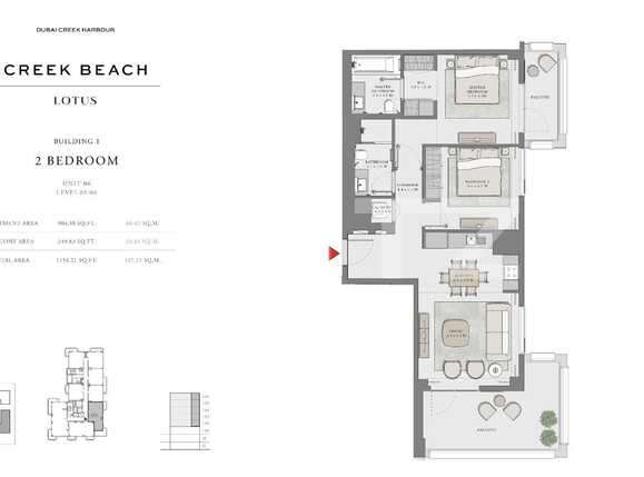 Apartament de vânzare 3 camere Dubai Creek Harbour - 86743AV | BLITZ Dubai | Poza2