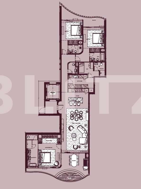 3 Bedroom residence, 268,06 mp, Jumeirah