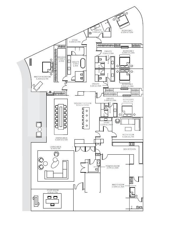 5 Bedroom residence, 720,14 mp, Palm Jumeirah