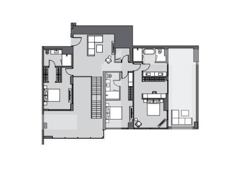 3 Bedroom residence, 369 mp, Downtown Dubai 