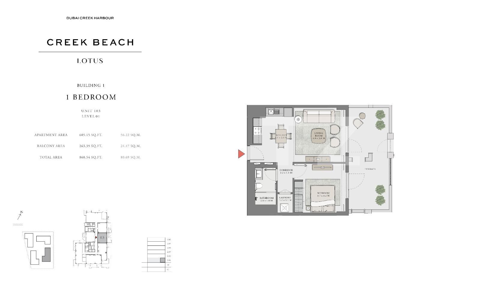 Apartament de vânzare 2 camere Dubai Creek Harbour - 86917AV | BLITZ Dubai | Poza2