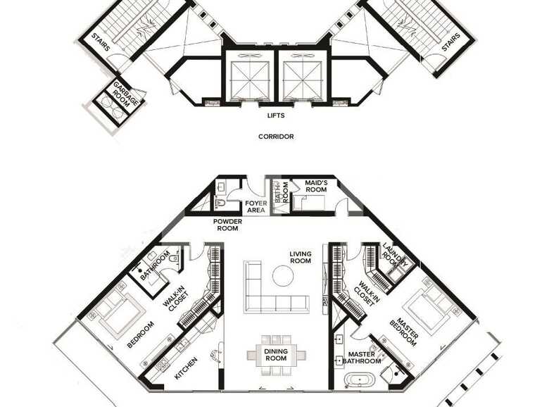 Apartament de vânzare 2 camere Downtown Dubai - 87003AV | BLITZ Dubai | Poza1