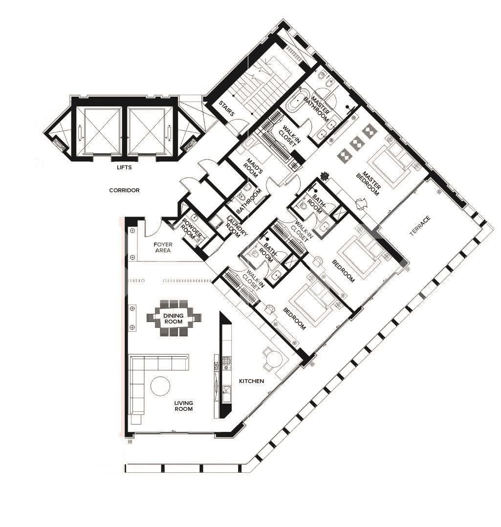 3 Bedroom residence, 333 mp, Panoramic Creek View