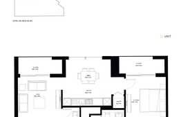 1 Bedroom Apartment Type C, 72 mp, with balcony