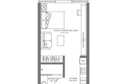 STUDIO, 35 mp with balcony, Louvre Residences - Abu Dhabi