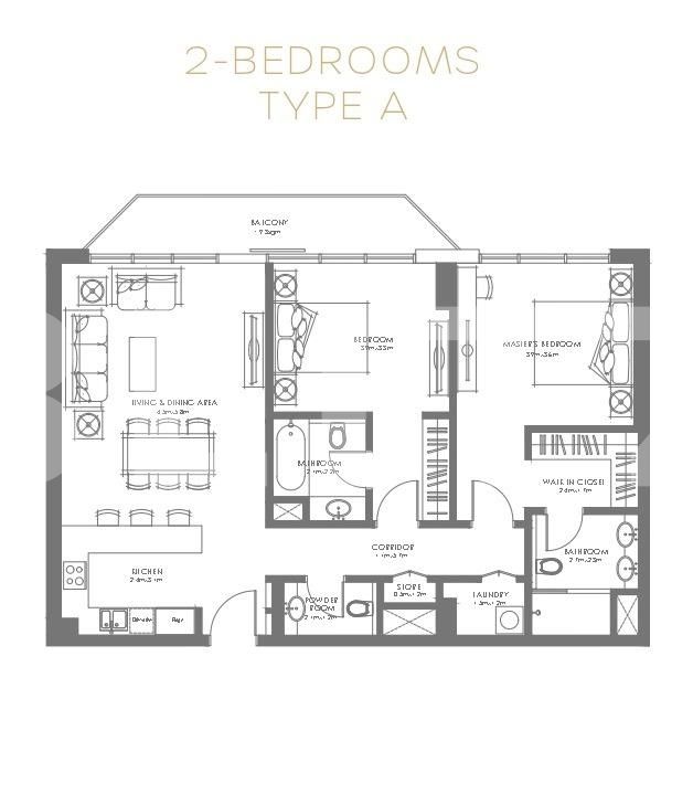 Apartament de vânzare 3 camere Abu Dhabi - 87114AV | BLITZ Dubai | Poza2