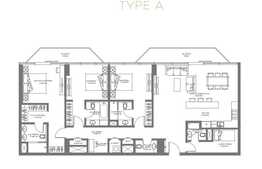 3 Bedrooms and Maid's Room Apartment, 120 mp with 2 balconies, Louvre Residences - Abu Dhabi