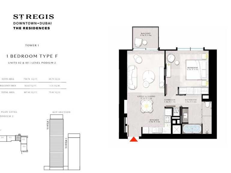 Garsonieră de vânzare Downtown Dubai - 87147AV | BLITZ Dubai | Poza1