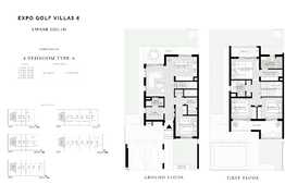 4 Bedroom Villa, 223,06 mp + terrace, Expo Golf Villas 6 at Emaar South