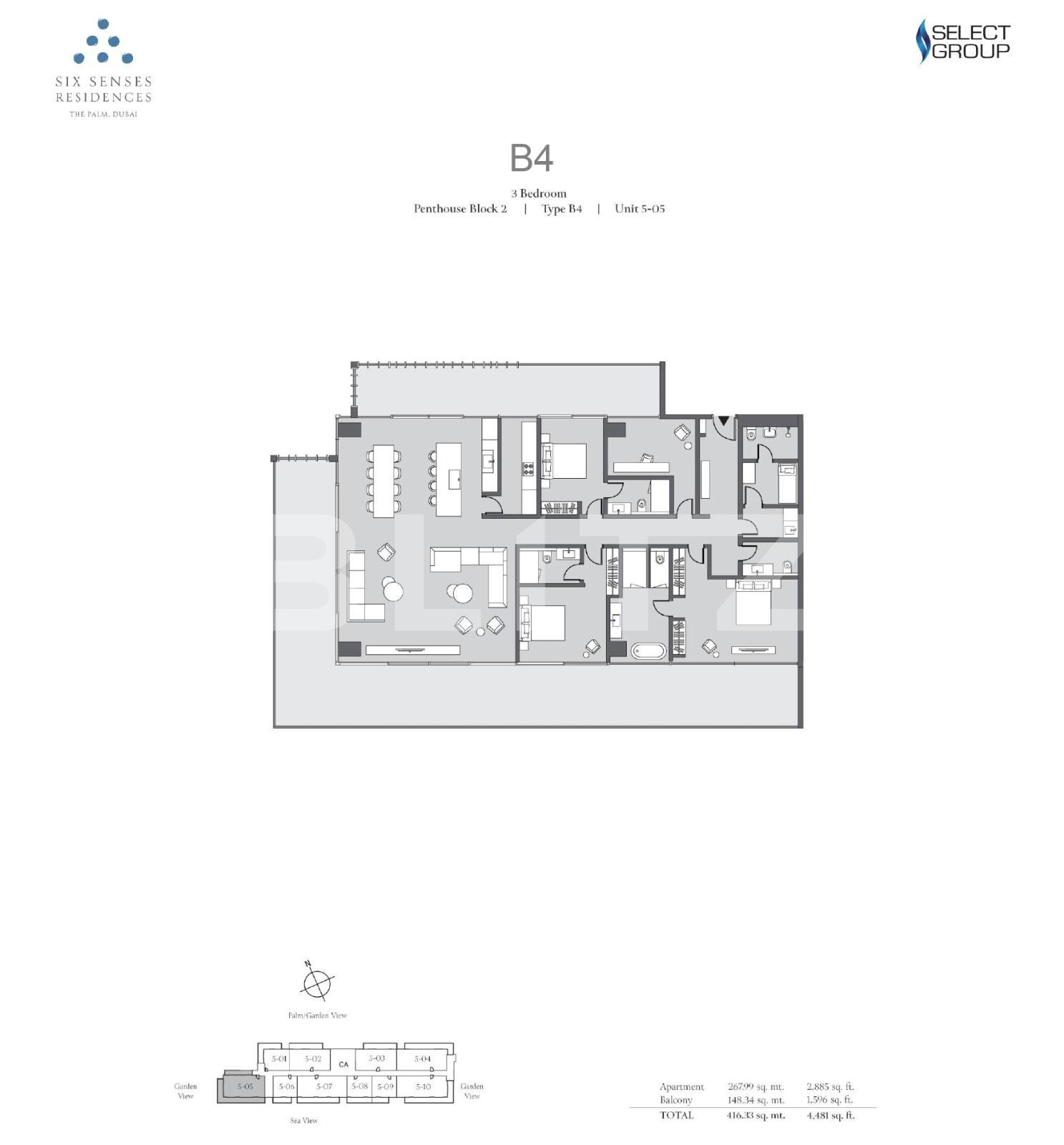 Apartament de vânzare 4 camere Downtown Dubai - 87602AV | BLITZ Dubai | Poza9