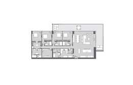 4 Bedroom residence, 410 mp with terrace, Downtown Dubai