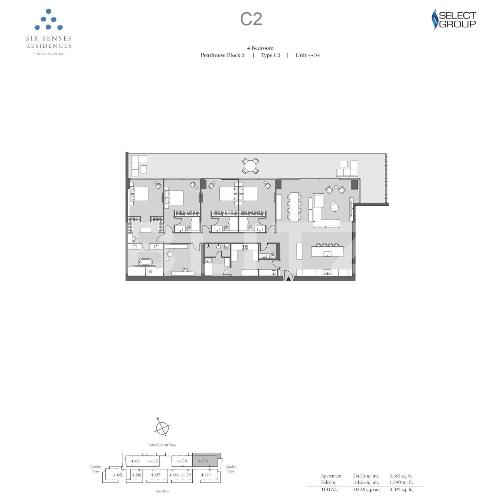 Apartament de vânzare 4+ camere Downtown Dubai - 87657AV | BLITZ Dubai | Poza9