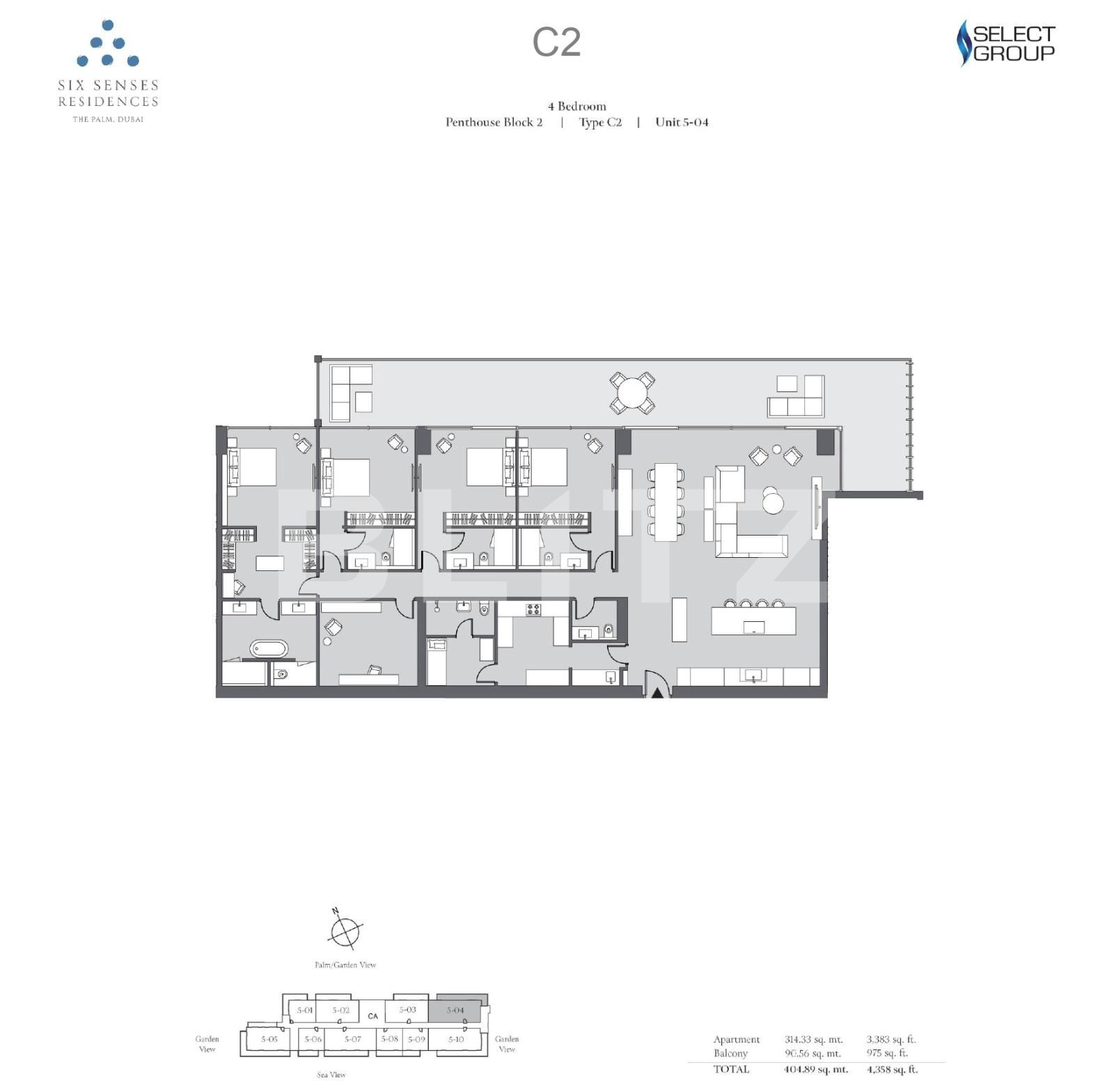 Apartament de vânzare 4+ camere Downtown Dubai - 87659AV | BLITZ Dubai | Poza7