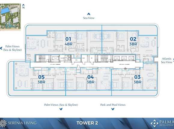 Apartament de vânzare 3 camere Palm Jumeirah - 89414AV | BLITZ Dubai | Poza2