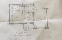 Apartament cu 2 camere, suprafata 51mp, zona I.C.Frimu