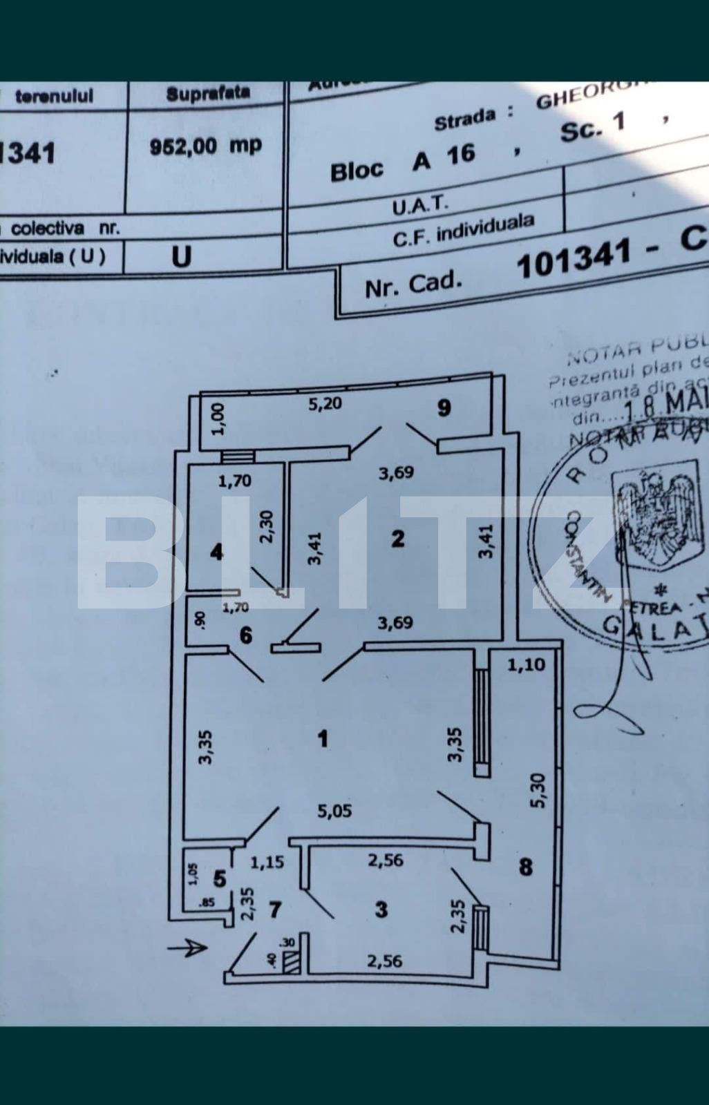 Apartament de vânzare 2 camere Micro 16 - 122553AV | BLITZ Galati | Poza13