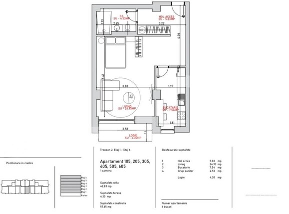 Apartament de vânzare 2 camere Port - 203615AV | BLITZ Galati | Poza5
