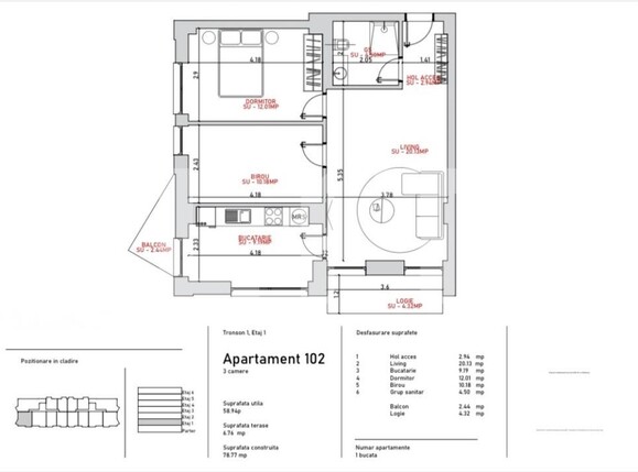 Apartament de vânzare 2 camere Port - 203615AV | BLITZ Galati | Poza2
