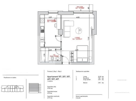 Apartament de vânzare 2 camere Port - 203615AV | BLITZ Galati | Poza7